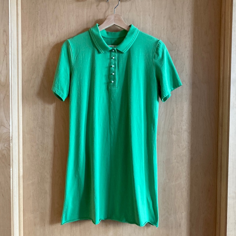 denim & company green cotton stretch dress size S